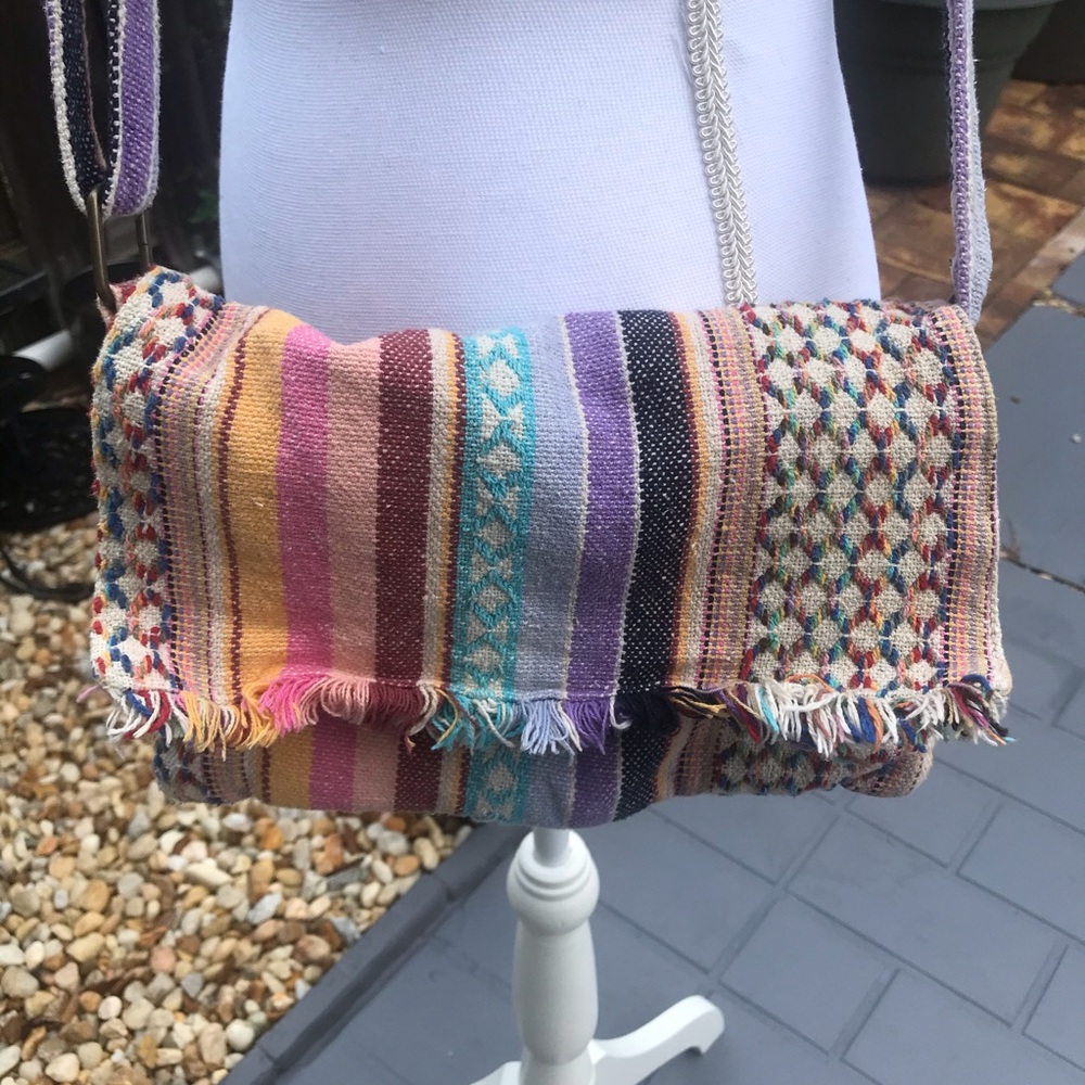 WORLD MARKET BOHO Crossbody Multi-colored  Bag